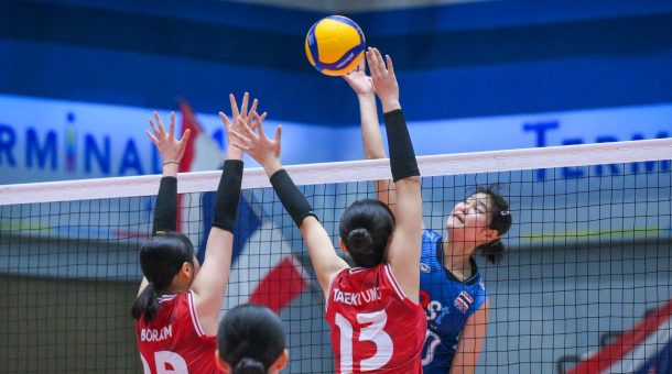 ทีมนักตบสาวยู 18 ไทย สู้เต็มที่ ก่อนพ่าย เกาหลีใต้ 1-3 เซต