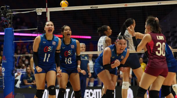 ทีมนักตบสาวไทย ระเบิดฟอร์มยอดเยี่ยม ตบสยบ บราซิล 3-0 เซต การันตีไม่ตกชั้นศึกวอลเลย์บอลหญิงเนชันส์ลีก