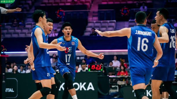 หนุ่มไทย ประเดิมสนามได้อย่างยอดเยี่ยม ตบเอาชนะ ทีมชาติกาตาร์ 3-0 เซต